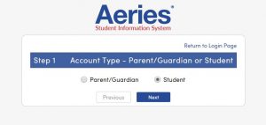 Aeries AUHSD Login setup