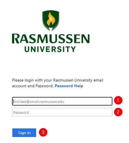 rasmussen college student portal login steps