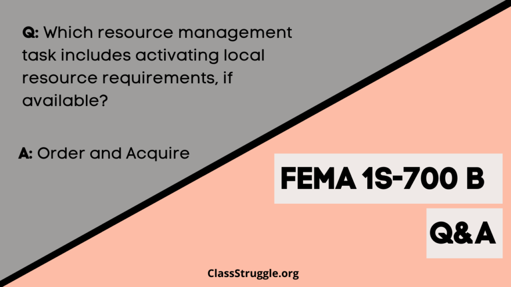 Which resource management task includes activating local resource requirements, if available?