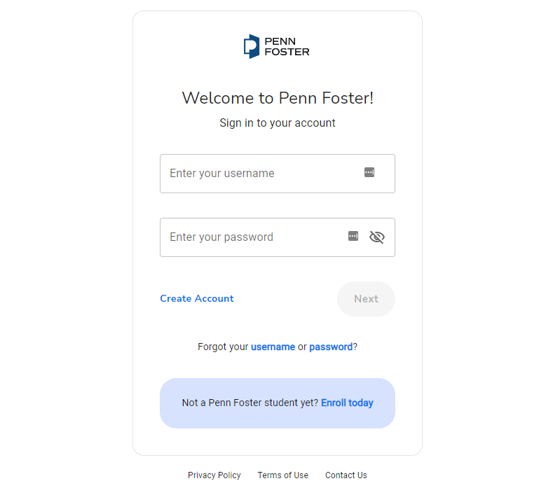 Penn Foster Login